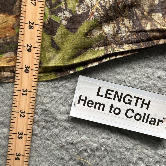 Mossy Oak Vapor-Tec Tree Camouflage Button Up Long Sleeve Shirt Mens Large Camo - Picture 4 of 11